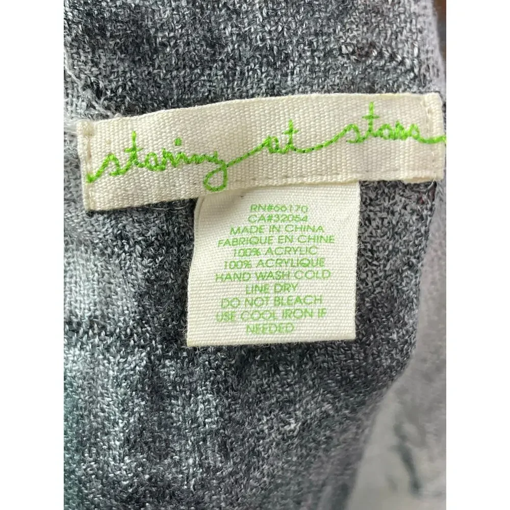 Urban Outfitters Starring at Stars Camo Fringe Spangles Infinity Neck Scarf OS